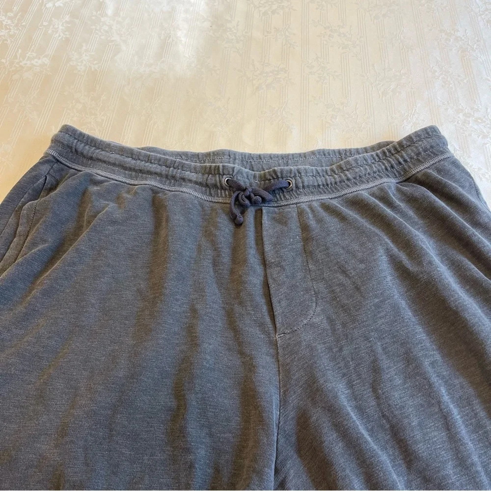 James Perse Charcoal Gray Cotton Drawstring Shorts